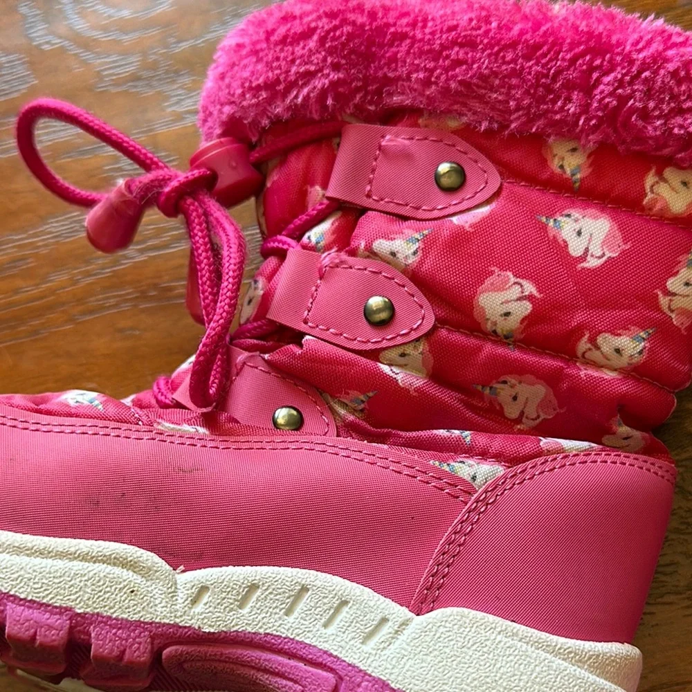 Kids Pink Snow Boots